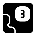 number man glyph Icon