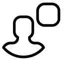 numbered man line Icon