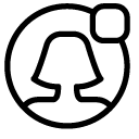 numbered user woman line Icon