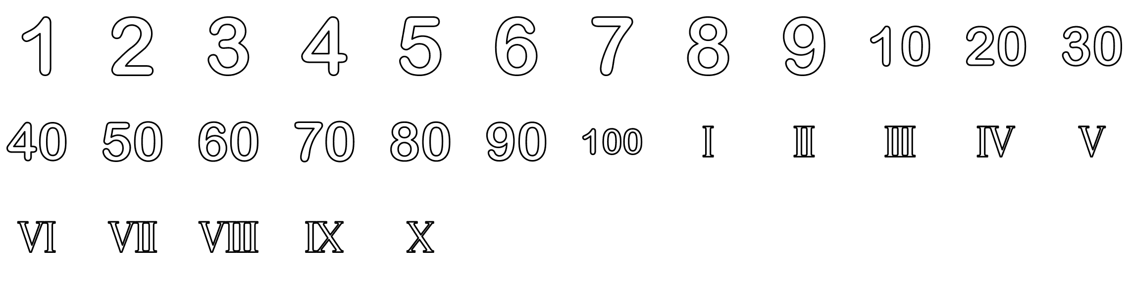 numbers-line-icons-preview