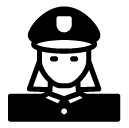 officer woman freebie icon