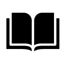 open book pages glyph Icon
