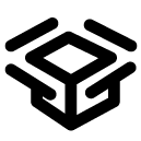 open box line icon