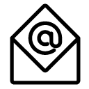 open envelope 6 line Icon