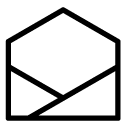 open envelope 8 line Icon