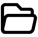 open folder line icon