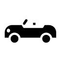 open roof convertible glyph Icon