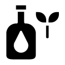 organic bottle glyph Icon