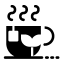 organic tea glyph Icon