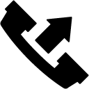 outgoing call glyph Icon