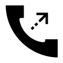 outgoing call glyph Icon