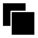 overlap 2 glyph Icon