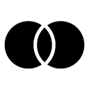 overlap glyph Icon copy