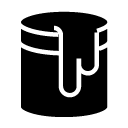 paint bucket glyph Icon
