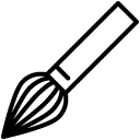 paintbrush line icon