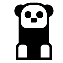 panda glyph Icon