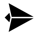 paper aeroplane 1 glyph Icon