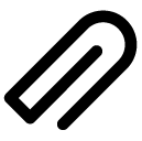 paper clip line icon