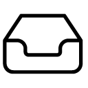 papertray 1 line Icon
