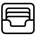 papertray line Icon
