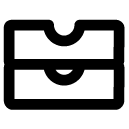 papertray line icon