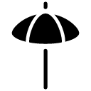 parasol glyph Icon