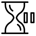 pause hourglass line Icon
