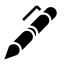 pen glyph Icon