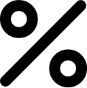 percentage line icon