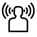 person wireless line Icon