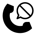 phone block glyph Icon