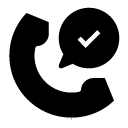 phone confirm glyph Icon