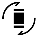 phone refresh glyph Icon