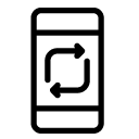 phone replay line Icon