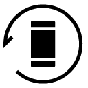phone rotate glyph Icon