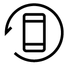 phone rotate line Icon