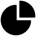 pie chart glyph Icon