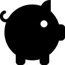 piggy bank solid icon