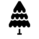 pine tree glyph Icon