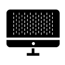 pixel grid glyph Icon