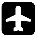 plane glyph Icon