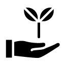 plant care glyph Icon