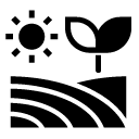plant field glyph Icon