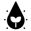 plant water glyph Icon