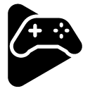 play game glyph Icon