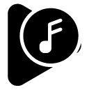 play music glyph Icon