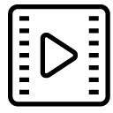 play video line Icon