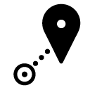 pointer location magnify glyph Icon