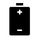 poles battery 2 glyph Icon