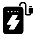 portable charger glyph Icon